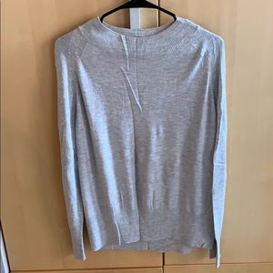 Grey Crewneck Cashmere Blend Sweater Size M